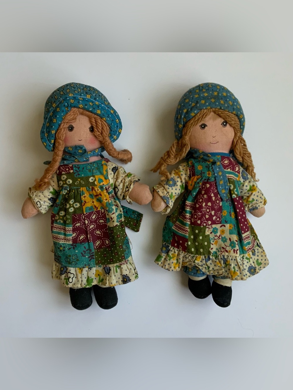 Vintage 1970s Holly Hobbie Cloth Doll Set